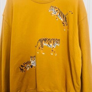 12 Pm Gold Tiger Sweatshirt. Size medium.
